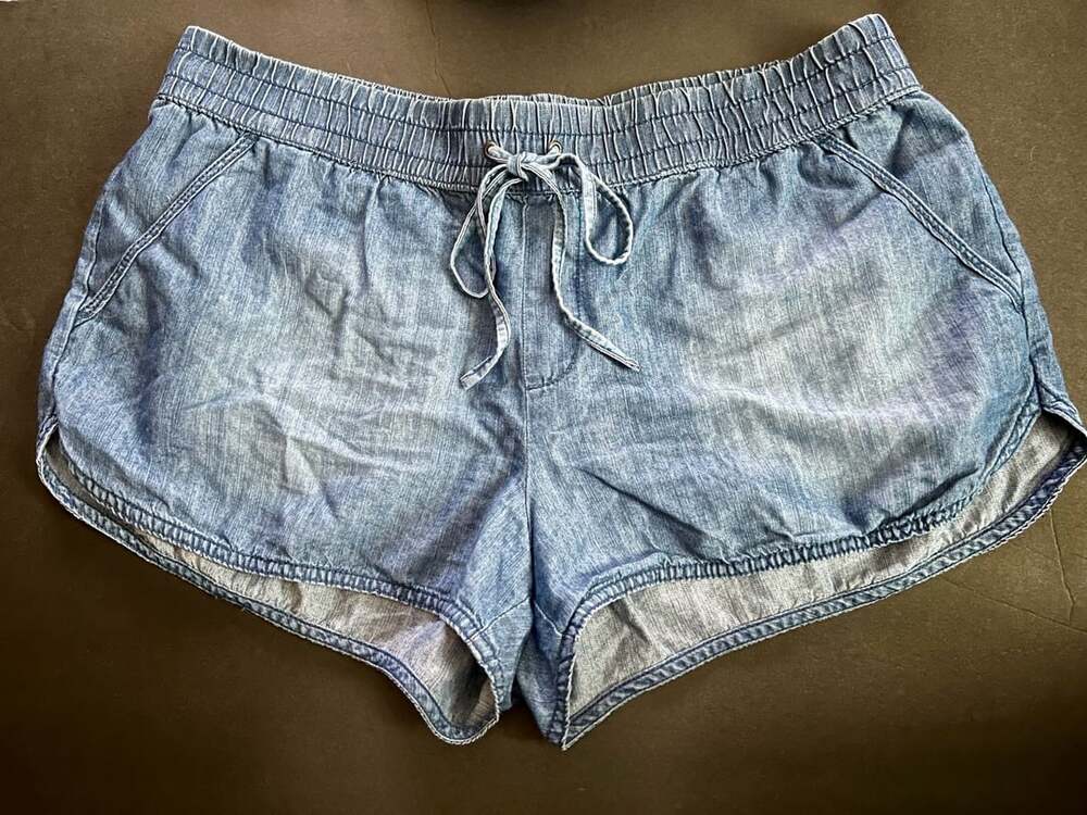 SO Heritage Denim Shorts Size XL Blue Drawstring Dolphin